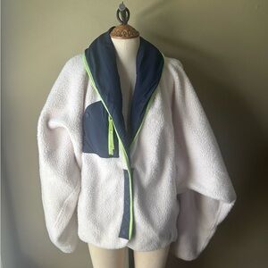 Free People Hit The Slopes Fleece Shawl Jacket (S)